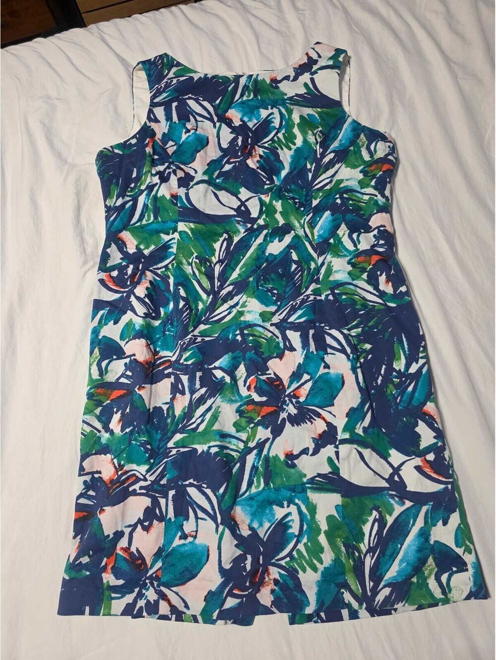 Teal and blue dress